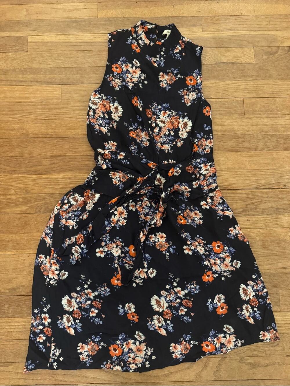 Ella Moon Women's Navy Floral Midi Dress - Size S
b25